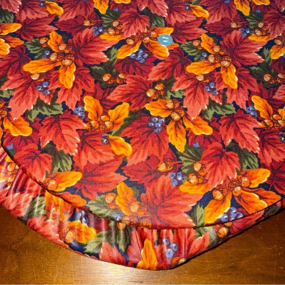 Longaberger 1995 Shades Autumn Basket of Plenty Basket Fabric Lid Fall Foliage - Picture 3 of 6